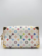 Louis Vuitton x Takashi Murakami Speedy Bandoulière 25 White Multicolore Monogram