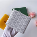 Goyard Victoire Card Holder — Goyardine Canvas & Leather Wallet