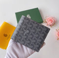 Goyard Victoire Card Holder — Goyardine Canvas & Leather Wallet