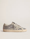 Title  Golden Goose Super-Star Sneakers – Silver Glitter, White Star & Heel