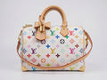 Louis Vuitton x Takashi Murakami Speedy Bandoulière 25 White Multicolore Monogram